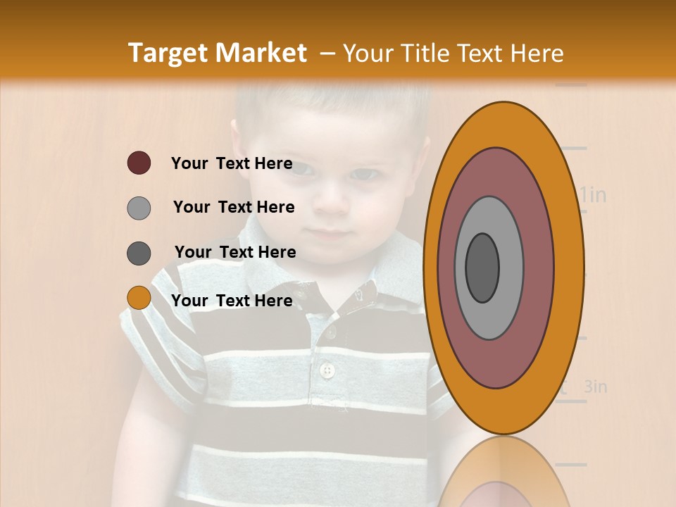 Unmoving Wall Child PowerPoint Template