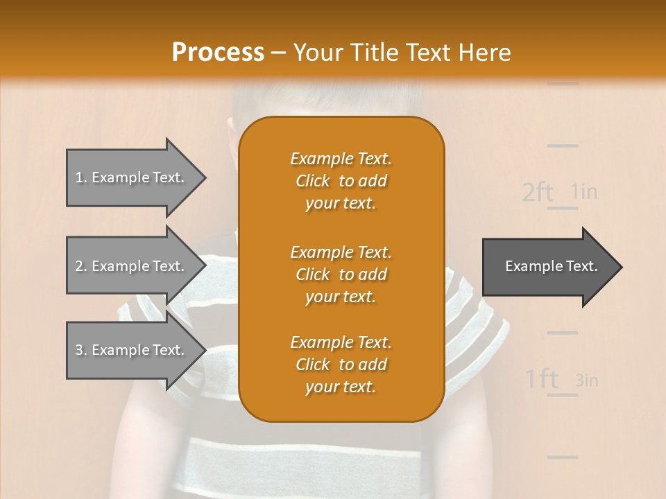 Unmoving Wall Child PowerPoint Template