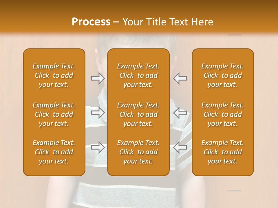 Unmoving Wall Child PowerPoint Template