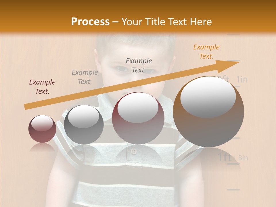 Unmoving Wall Child PowerPoint Template