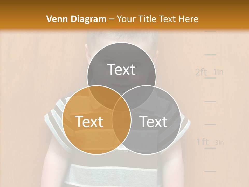 Unmoving Wall Child PowerPoint Template