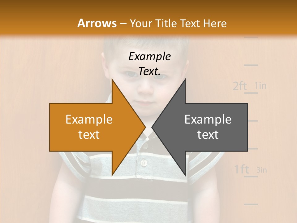 Unmoving Wall Child PowerPoint Template