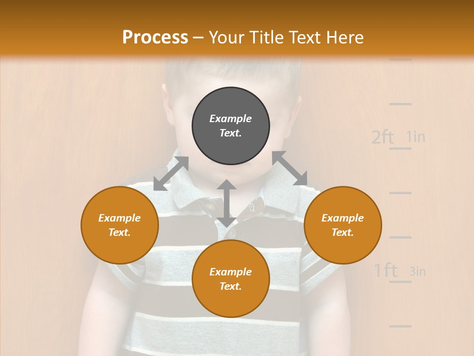 Unmoving Wall Child PowerPoint Template