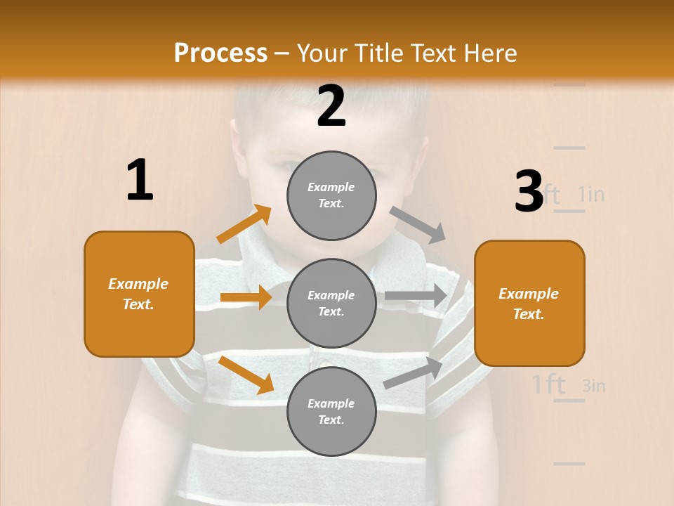 Unmoving Wall Child PowerPoint Template