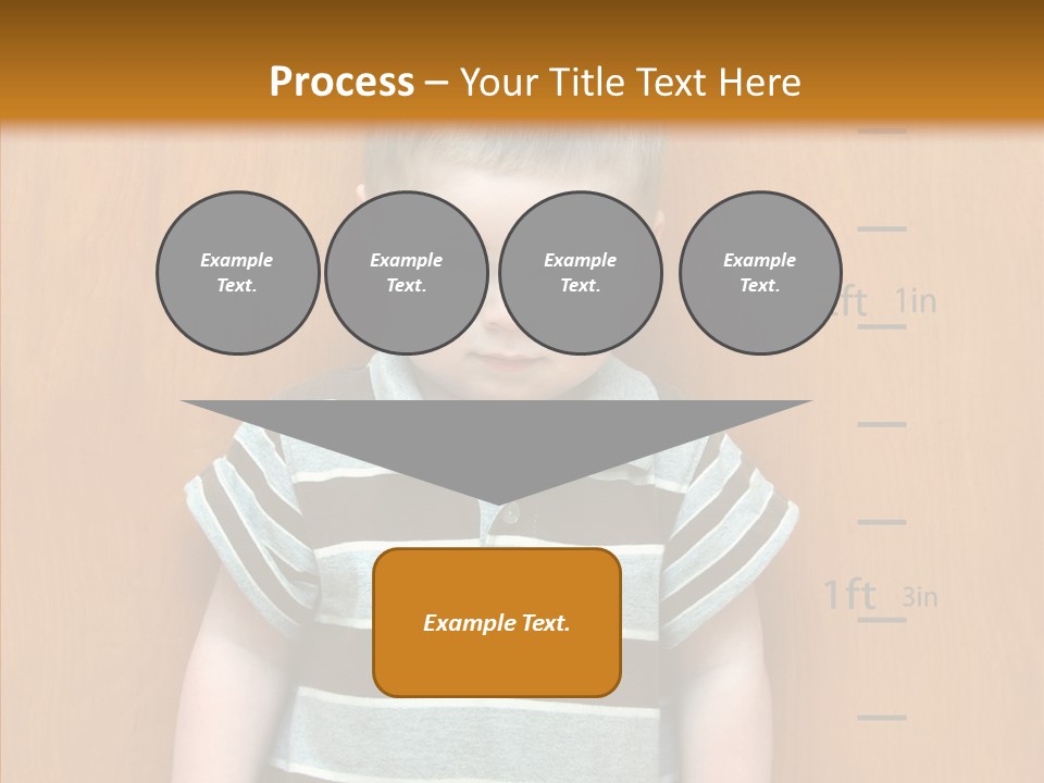 Unmoving Wall Child PowerPoint Template