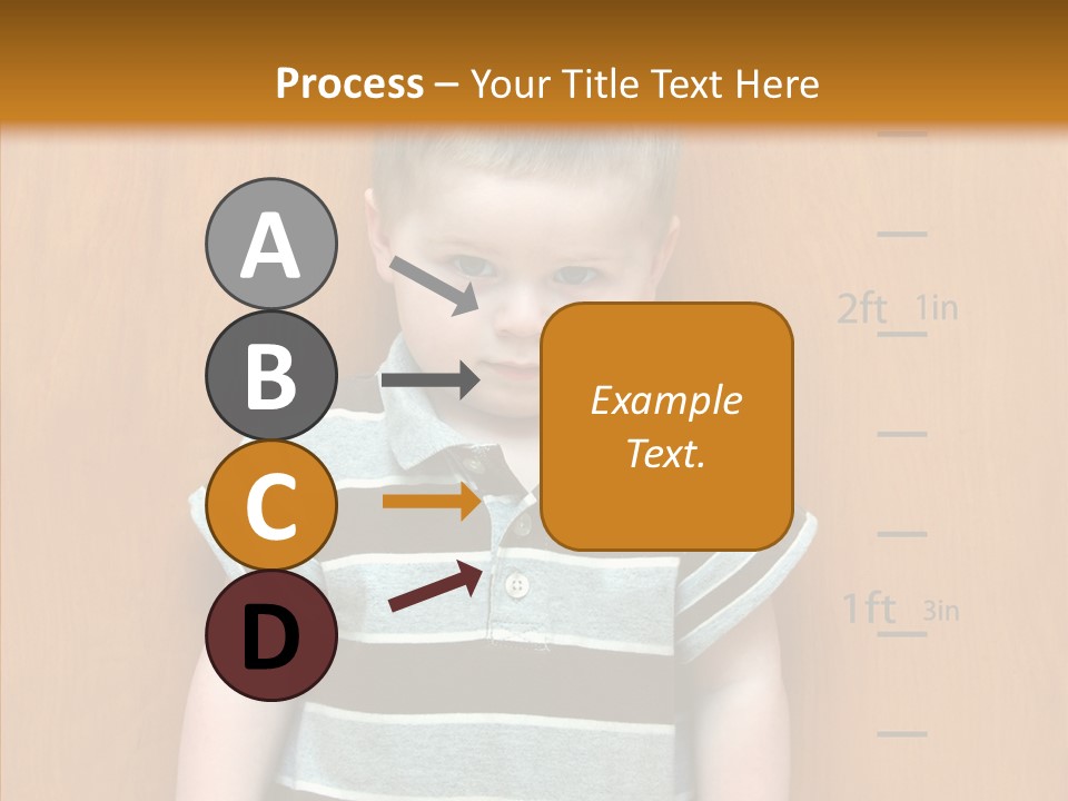 Unmoving Wall Child PowerPoint Template