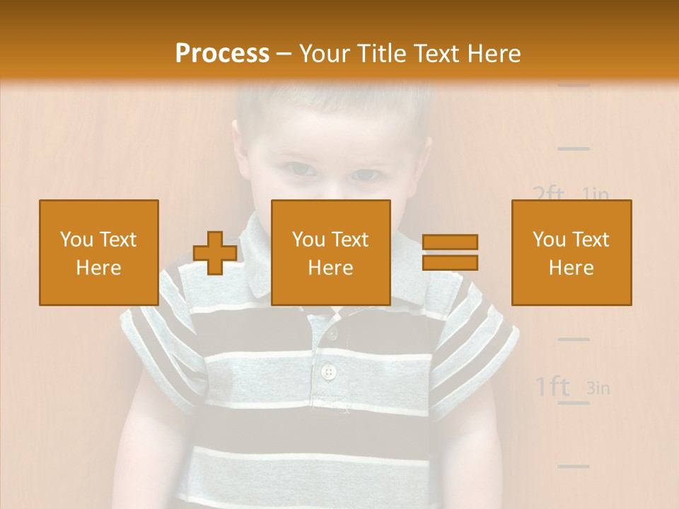 Unmoving Wall Child PowerPoint Template
