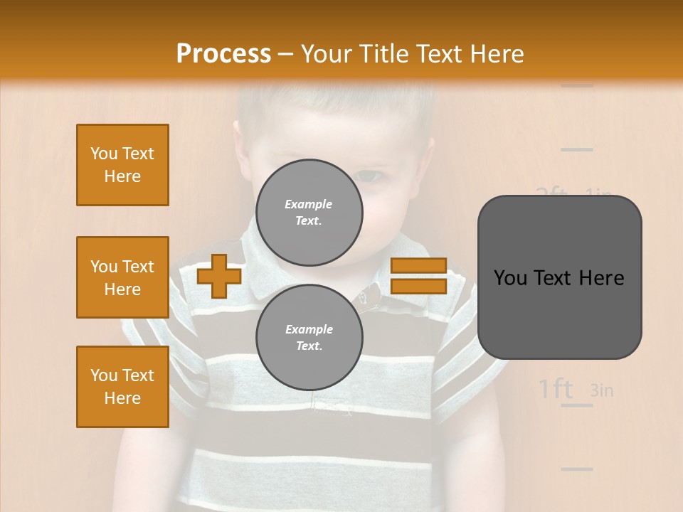 Unmoving Wall Child PowerPoint Template