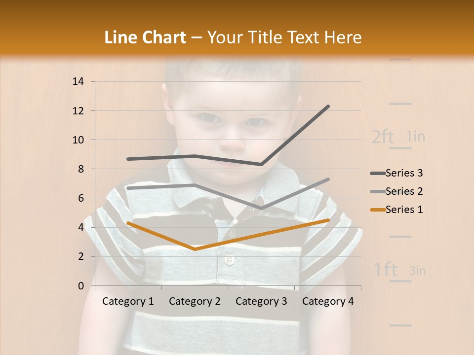 Unmoving Wall Child PowerPoint Template