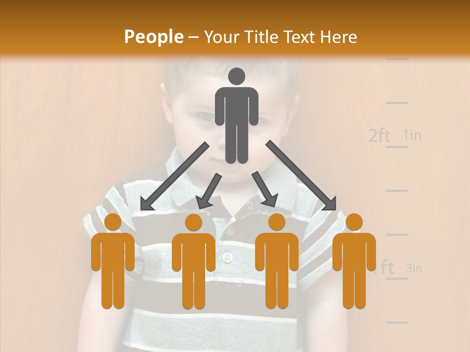 Unmoving Wall Child PowerPoint Template