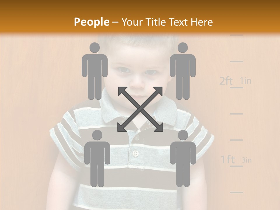 Unmoving Wall Child PowerPoint Template