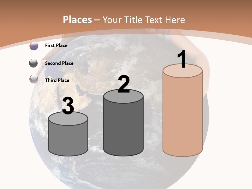 Holding Cheerful People PowerPoint Template