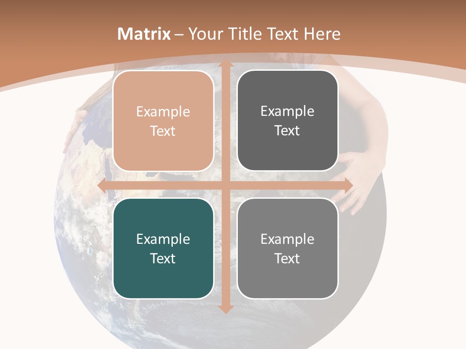 Holding Cheerful People PowerPoint Template
