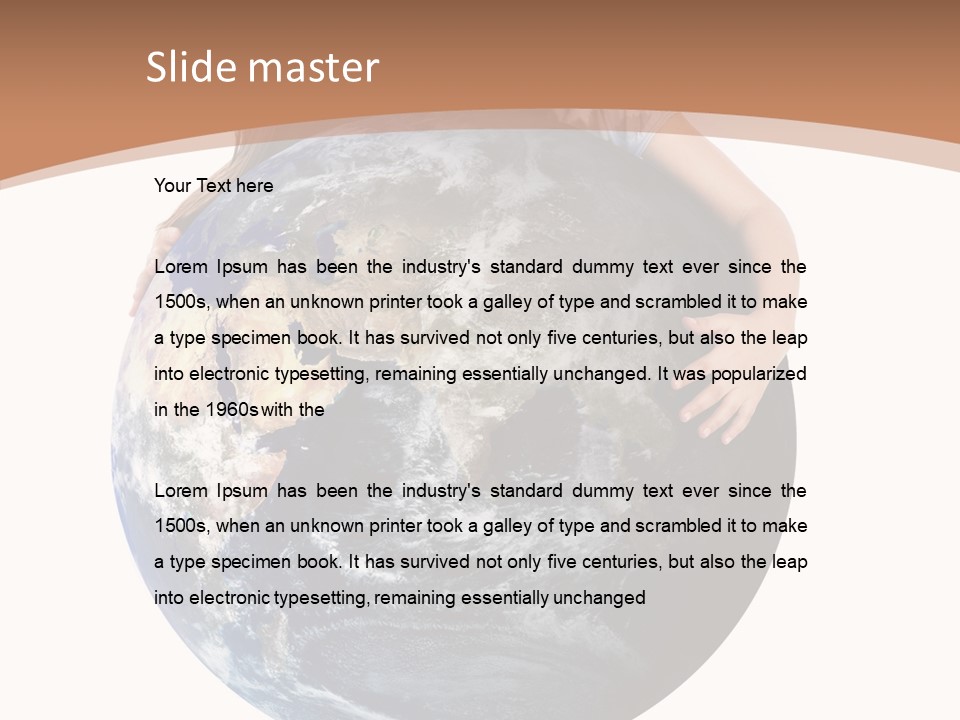 Holding Cheerful People PowerPoint Template