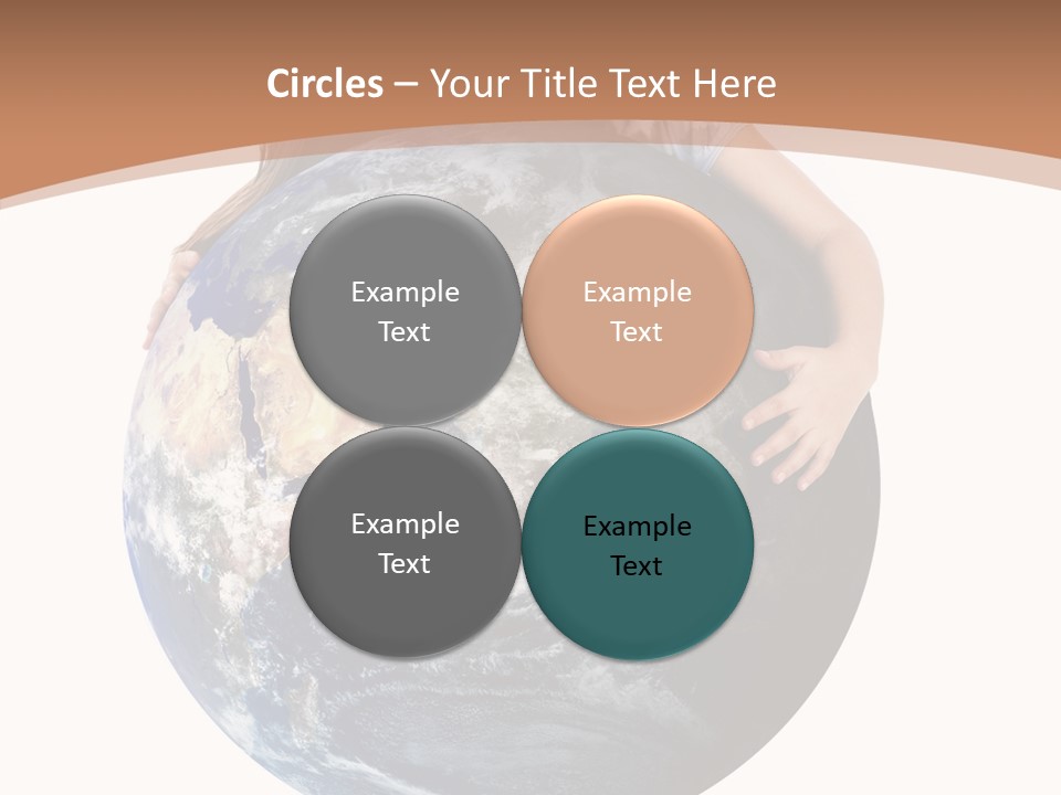 Holding Cheerful People PowerPoint Template