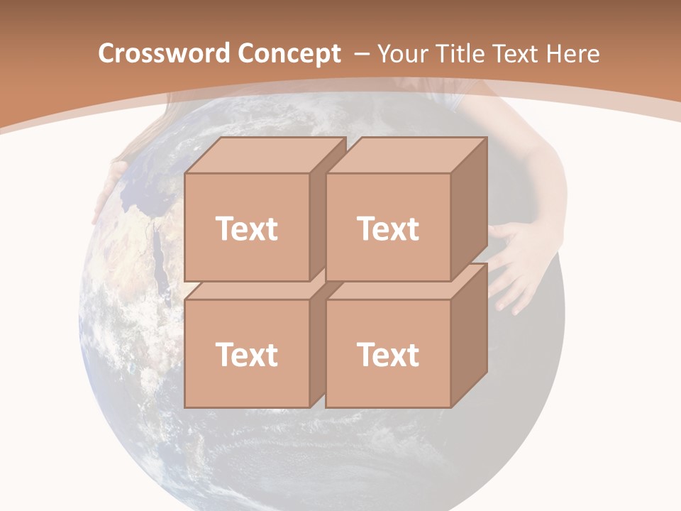 Holding Cheerful People PowerPoint Template