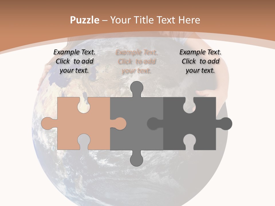 Holding Cheerful People PowerPoint Template