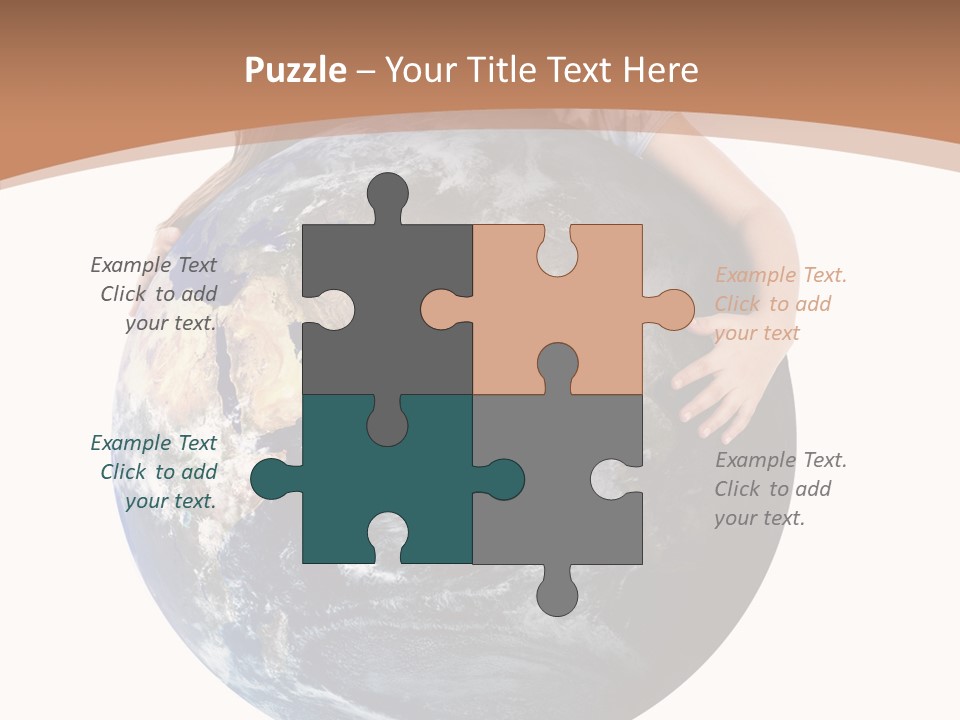 Holding Cheerful People PowerPoint Template