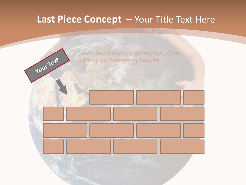 Holding Cheerful People PowerPoint Template