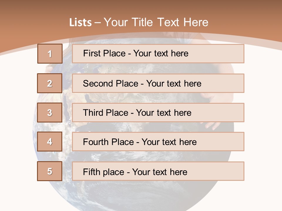 Holding Cheerful People PowerPoint Template