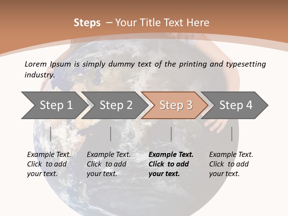 Holding Cheerful People PowerPoint Template
