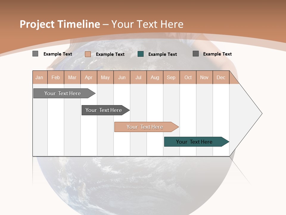Holding Cheerful People PowerPoint Template