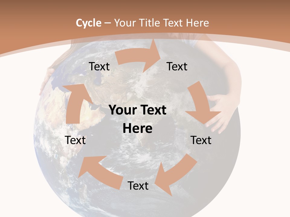 Holding Cheerful People PowerPoint Template