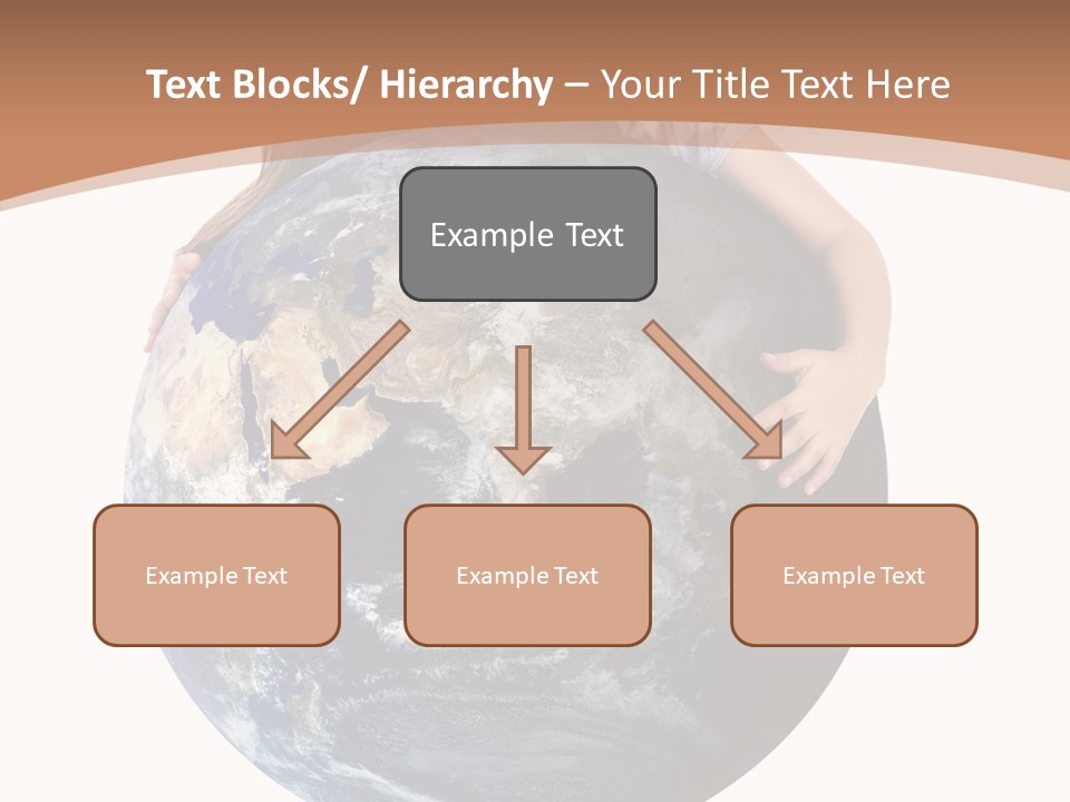 Holding Cheerful People PowerPoint Template