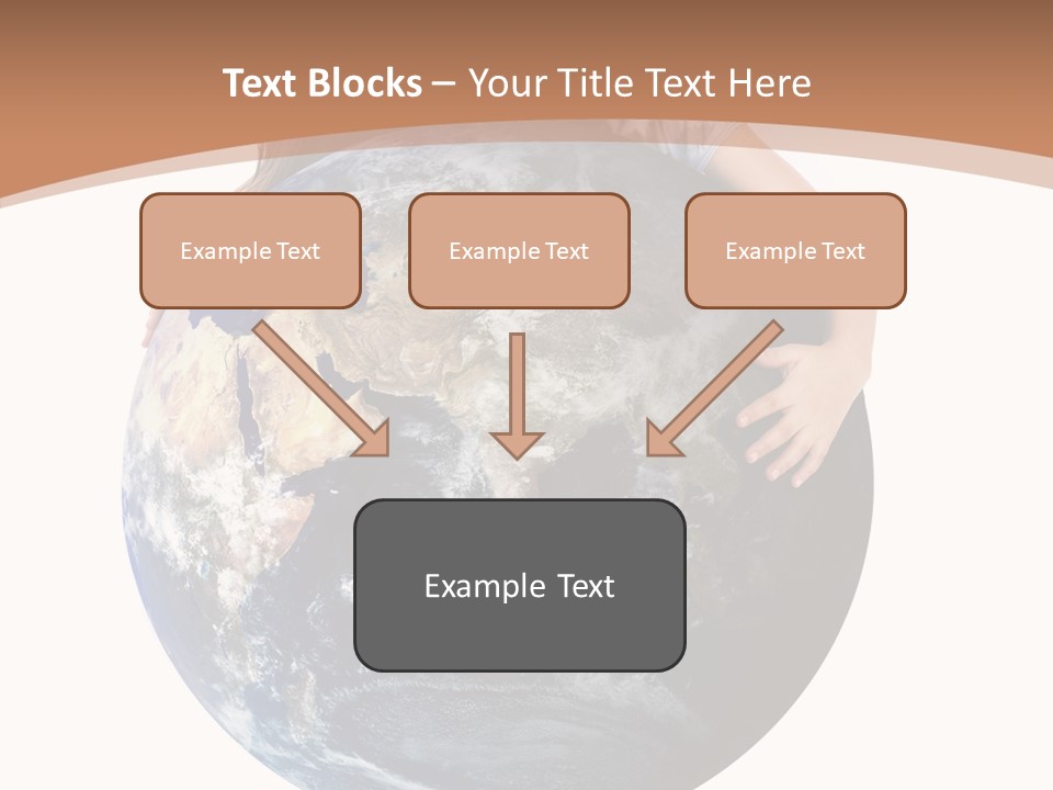 Holding Cheerful People PowerPoint Template