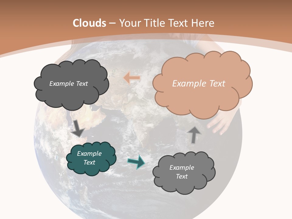 Holding Cheerful People PowerPoint Template