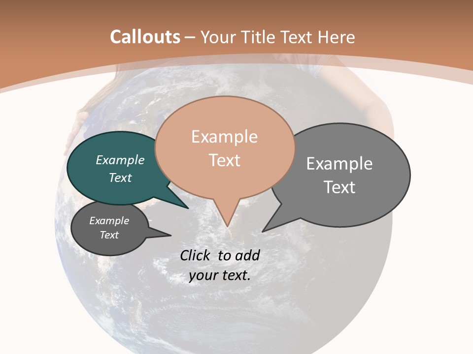 Holding Cheerful People PowerPoint Template