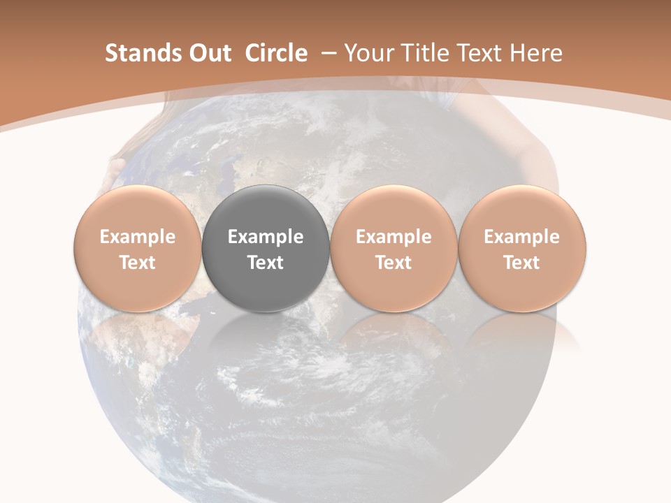 Holding Cheerful People PowerPoint Template