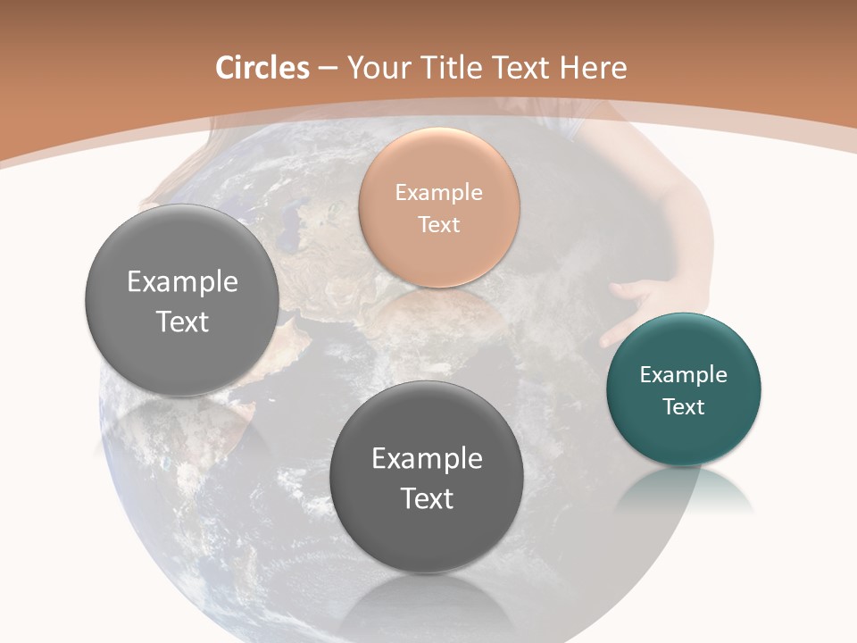 Holding Cheerful People PowerPoint Template