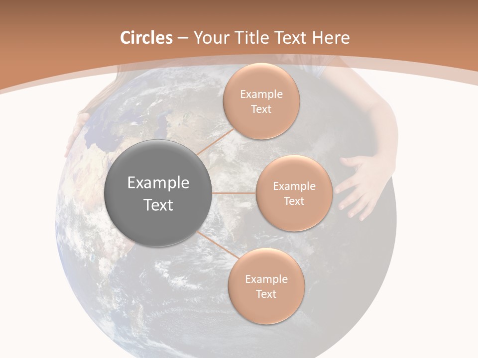 Holding Cheerful People PowerPoint Template