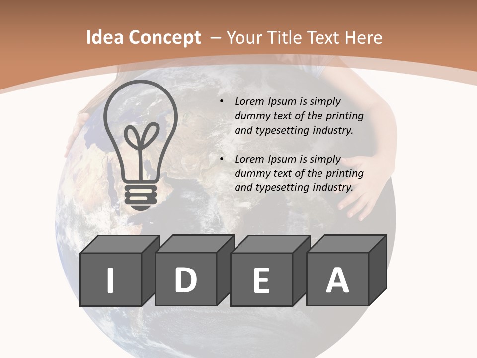 Holding Cheerful People PowerPoint Template