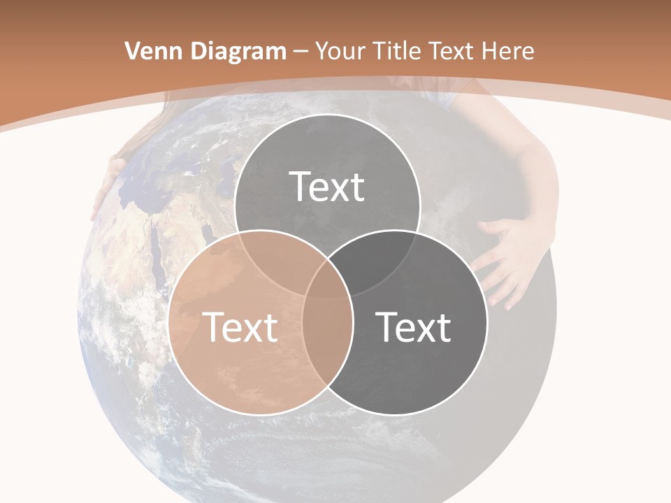 Holding Cheerful People PowerPoint Template