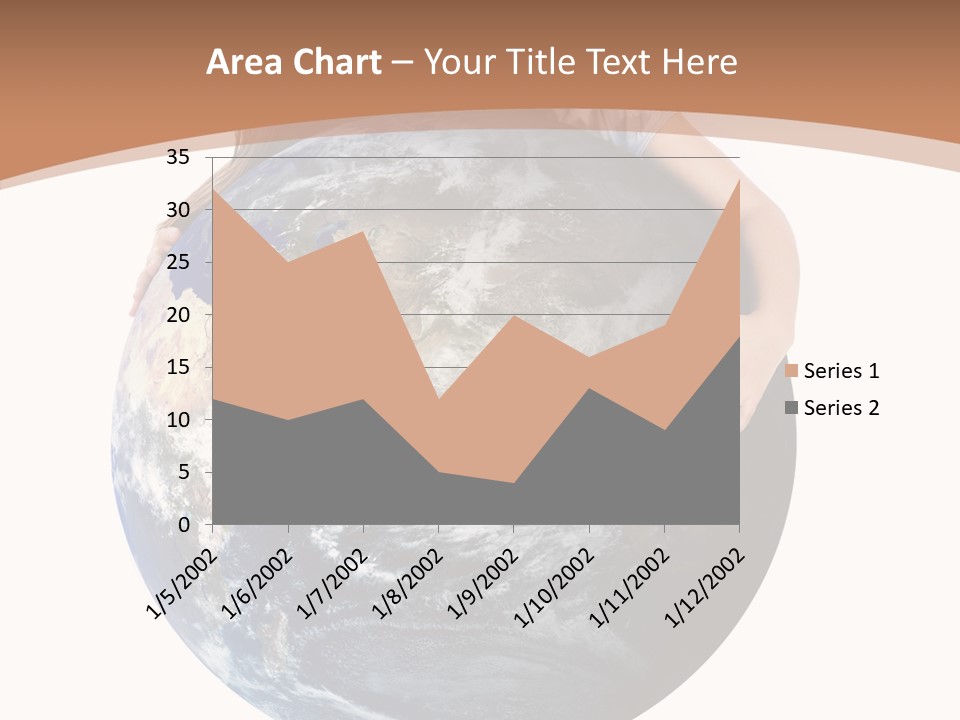 Holding Cheerful People PowerPoint Template
