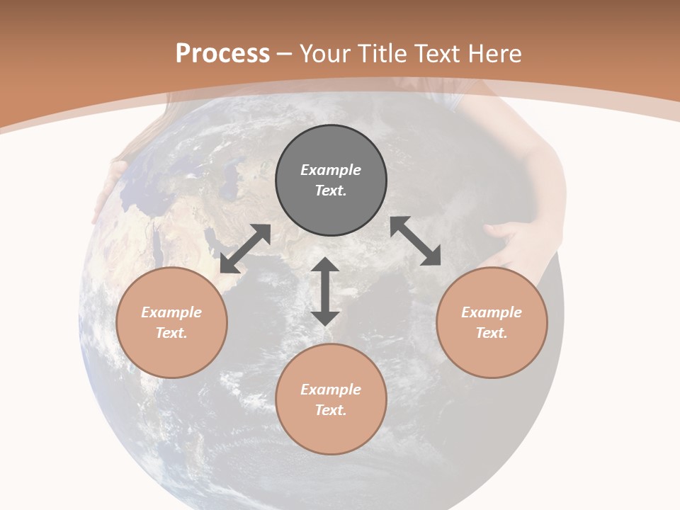 Holding Cheerful People PowerPoint Template