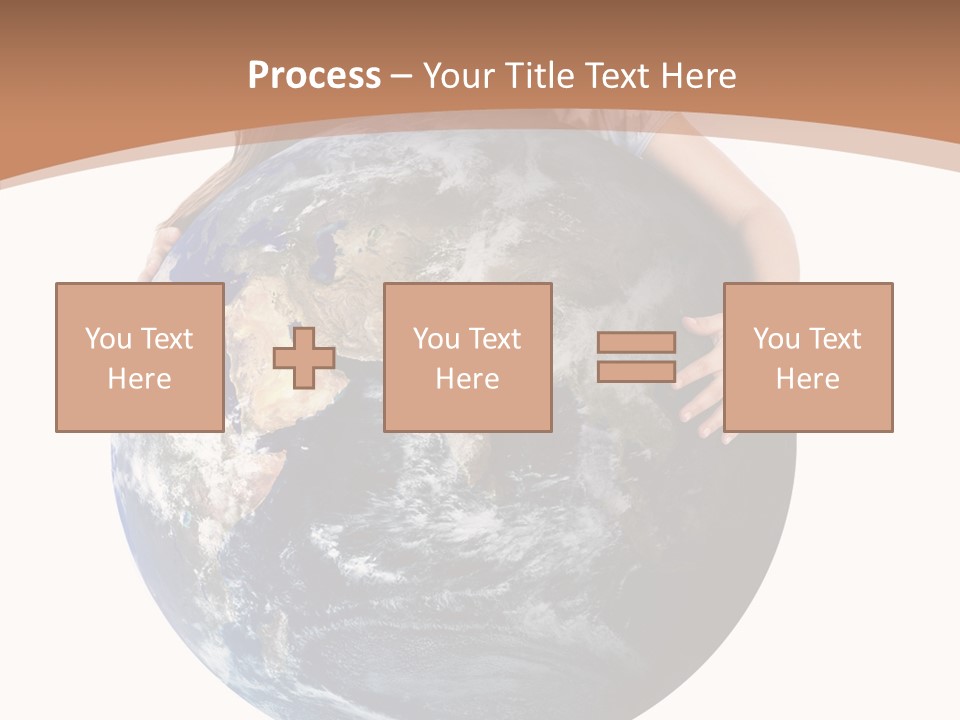 Holding Cheerful People PowerPoint Template