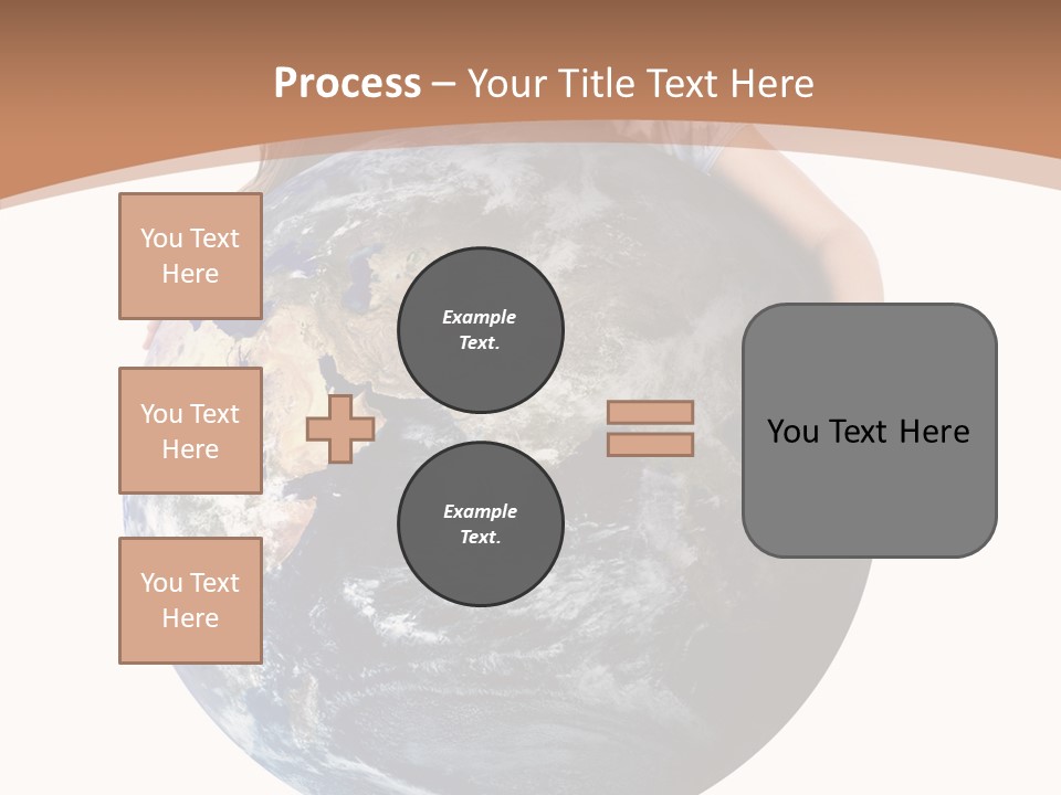 Holding Cheerful People PowerPoint Template