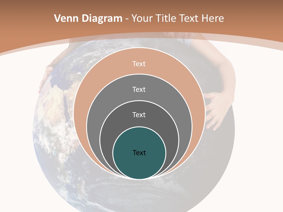 Holding Cheerful People PowerPoint Template