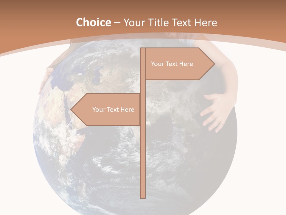 Holding Cheerful People PowerPoint Template