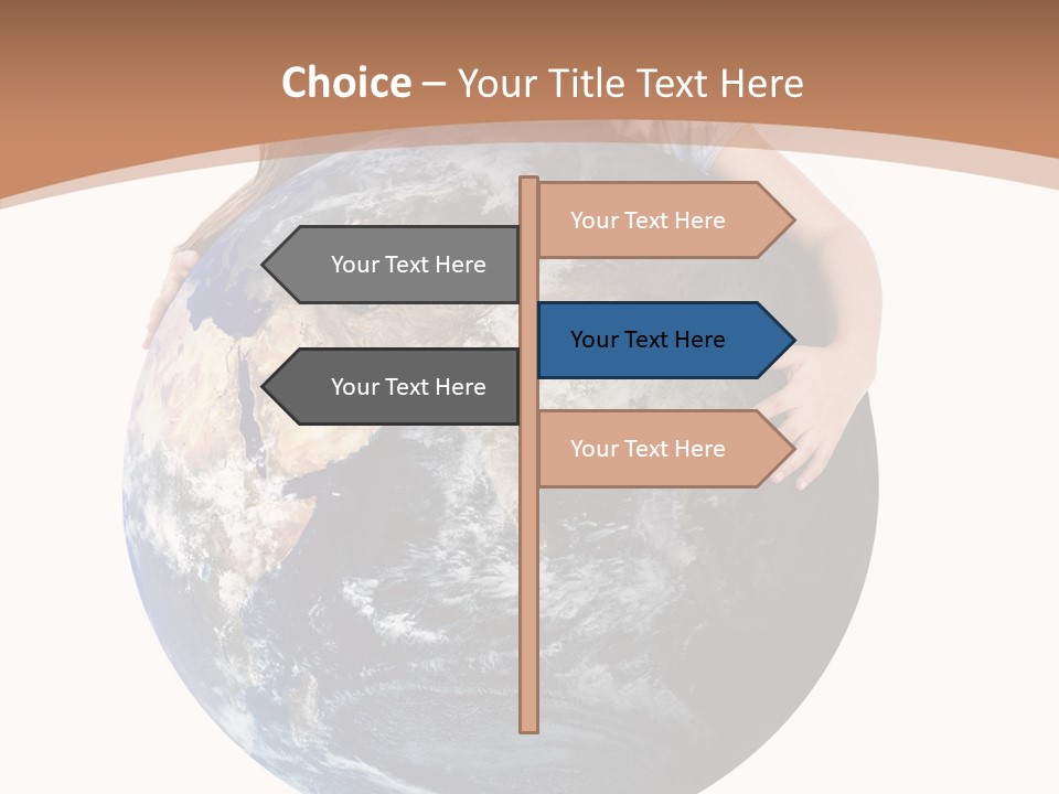 Holding Cheerful People PowerPoint Template
