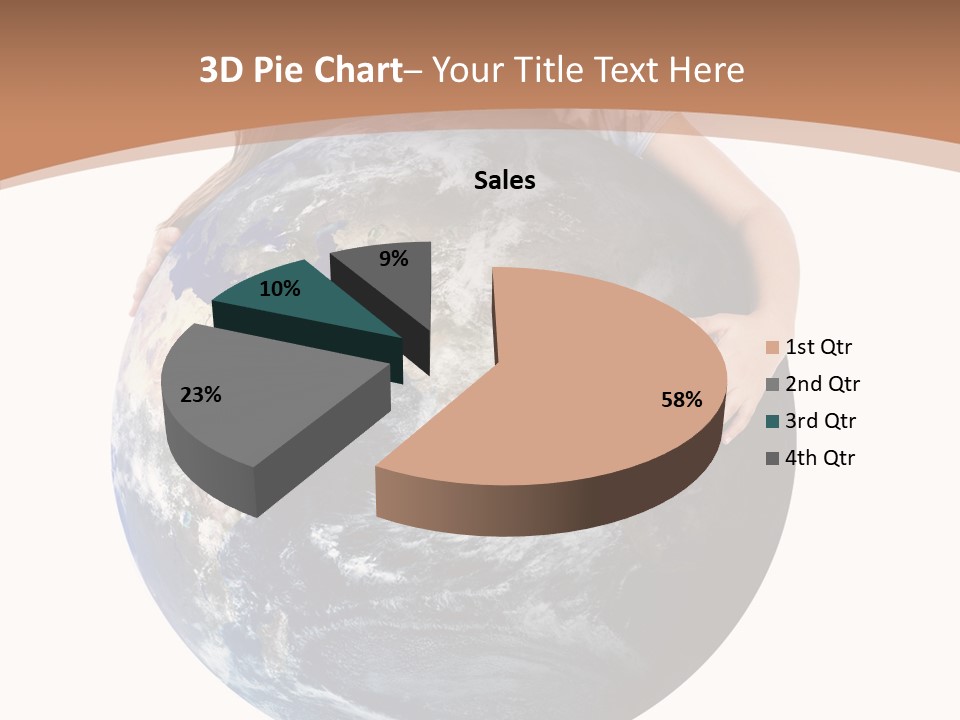 Holding Cheerful People PowerPoint Template