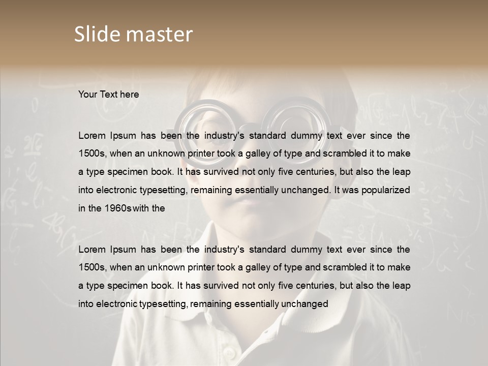 Child School Genius PowerPoint Template