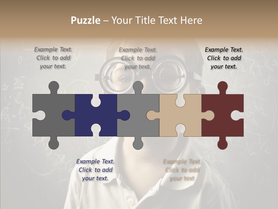 Child School Genius PowerPoint Template