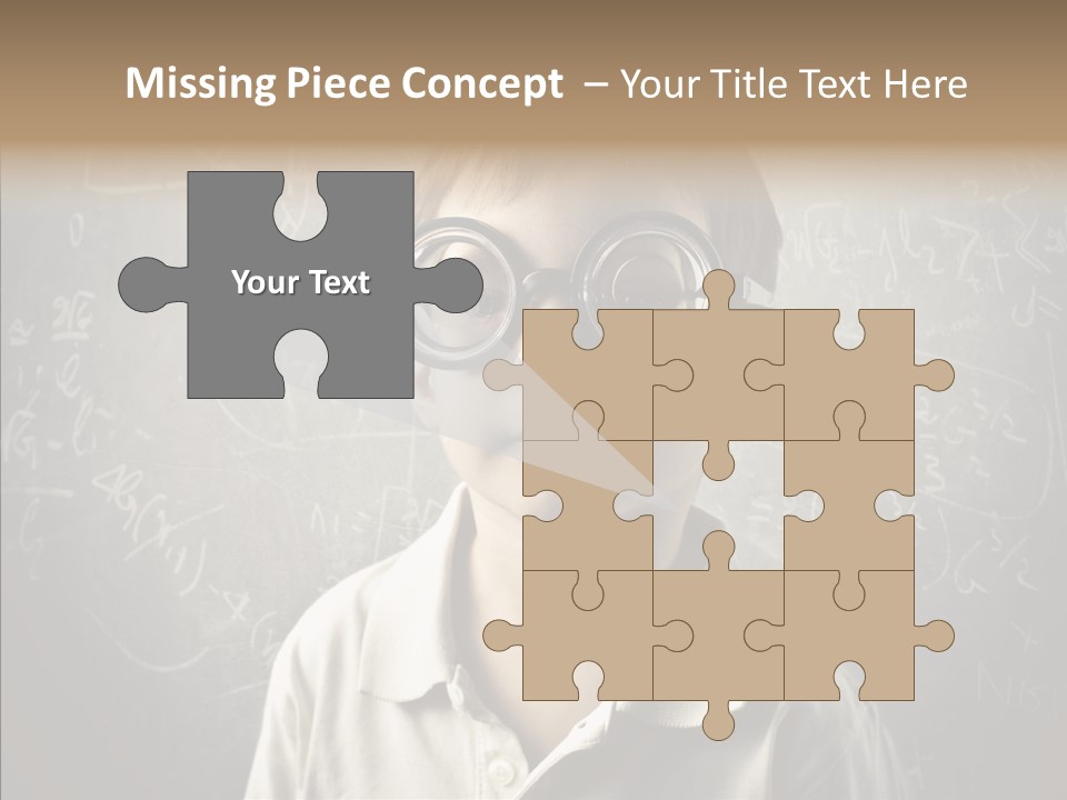 Child School Genius PowerPoint Template