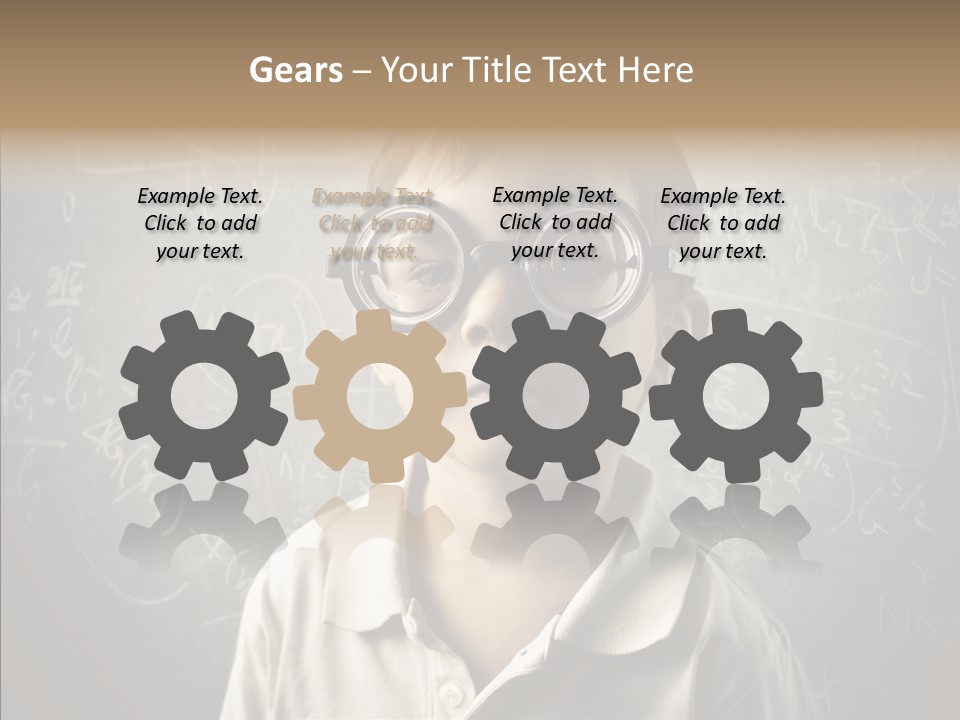 Child School Genius PowerPoint Template