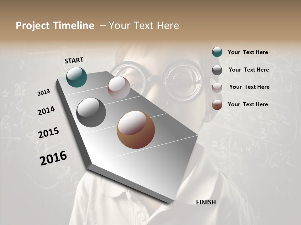Child School Genius PowerPoint Template