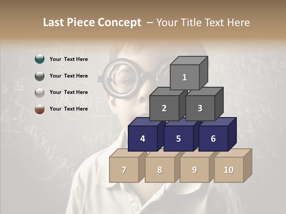Child School Genius PowerPoint Template